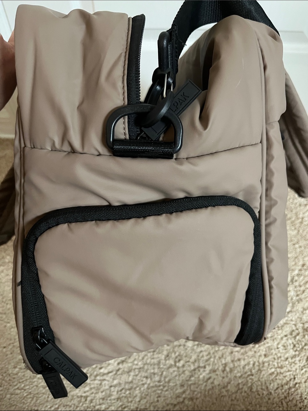 Calpak Luka Duffel in Chocolate - Picture 10 of 12